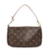 Pre-owned Canvas handbags Louis Vuitton Vintage , Brown , Dames