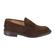 Suede Klassieke Schoenen Tricker's , Brown , Heren