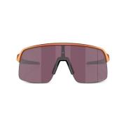 Oranje Shield Zonnebril met Paarse Lenzen Oakley , Purple , Unisex