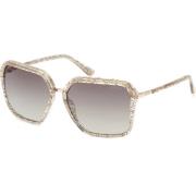 Metalen Frame Kleurloze Zonnebril voor Vrouwen Guess , Multicolor , Da...