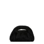 Chill Mini Tote - Luxe Shearling Stuart Weitzman , Black , Dames