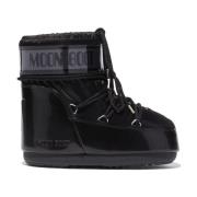 Zwarte sneeuwlaarzen met logoprint Moon Boot , Black , Dames