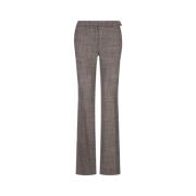 Bruine Wol Mouline Getailleerde Broek Stella McCartney , Brown , Dames