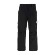 Zwarte nylon cargobroek C.p. Company , Black , Heren