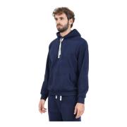 Blauw Fleece Sweatshirt met Capuchon Ralph Lauren , Blue , Heren