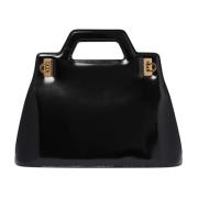 Zwarte Wanda Handtas Salvatore Ferragamo , Black , Dames