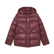 Glanzende Nylon Puffer Jas Patrizia Pepe , Purple , Dames