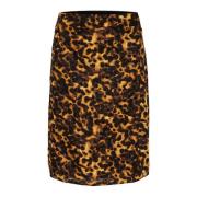 Rok met schildpadprint en elastische taille Soaked in Luxury , Brown ,...