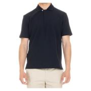 Blauwe Katoenen Polo T-shirts en Polos Ermenegildo Zegna , Blue , Here...