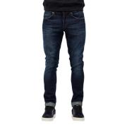 Donkere denim skinny jeans met stretch Dondup , Blue , Heren