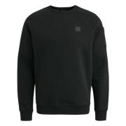 Zachte Fleece Crewneck Sweatshirt PME Legend , Black , Heren