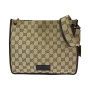 Pre-owned Canvas crossbody-bags Gucci Vintage , Beige , Dames