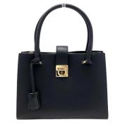 Pre-owned Leather handbags Salvatore Ferragamo Pre-owned , Black , Dam...