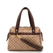 Pre-owned Canvas handbags Louis Vuitton Vintage , Beige , Dames