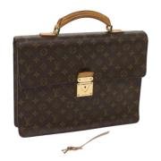 Pre-owned Canvas louis-vuitton-bags Louis Vuitton Vintage , Brown , Da...