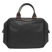 Pre-owned Canvas handbags Bottega Veneta Vintage , Black , Dames