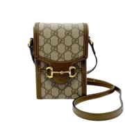 Pre-owned Fabric shoulder-bags Gucci Vintage , Beige , Dames