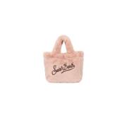 Zachte Harige Mini Vanity Tas MC2 Saint Barth , Pink , Dames