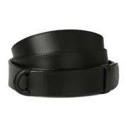 Zwart gladleren riem Orciani , Black , Unisex