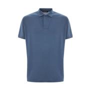 Lichtblauw Katoenen Poloshirt Loro Piana , Blue , Heren