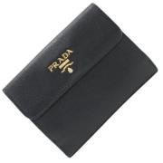 Pre-owned Leather wallets Prada Vintage , Black , Dames