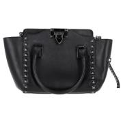 Pre-owned Leather totes Valentino Vintage , Black , Dames