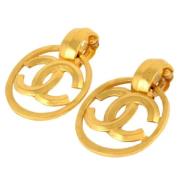 Pre-owned Metal chanel-jewelry Chanel Vintage , Yellow , Dames