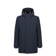 Waterafstotende parka met capuchon People of Shibuya , Blue , Heren