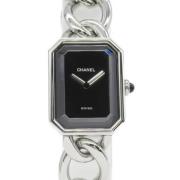 Pre-owned Stainless Steel watches Chanel Vintage , Black , Dames