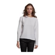 Ronde Hals Shirt Caliban , White , Dames