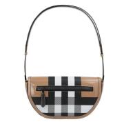 Leather shoulder-bags Burberry , Brown , Dames