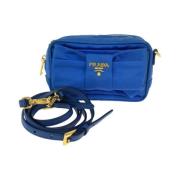 Pre-owned Canvas crossbody-bags Prada Vintage , Blue , Dames