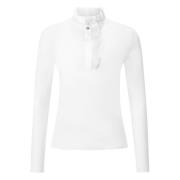 Organza Matte Mix Longsleeve Top Rich & Royal , White , Dames