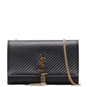 Pre-owned Leather shoulder-bags Yves Saint Laurent Vintage , Black , D...