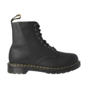 Zwarte Pascal Leren Laarzen Dr. Martens , Black , Heren