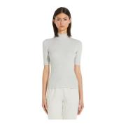 Slim Fit Viscose Lurex Sweater Max Mara , Gray , Dames