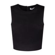 Tijdloze Zwarte Ronde Hals Top Max Mara , Black , Dames