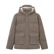 Mountain Grey Puffer Jacket Les Deux , Gray , Heren