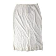 Witte Kant Slip Rok Dolce & Gabbana , White , Dames