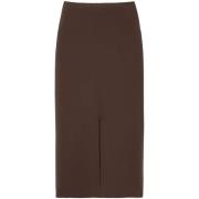 Bruine kokerrok met split Pinko , Brown , Dames