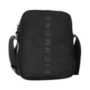 Compacte Functionele Schoudertas Zwart Richmond , Black , Heren