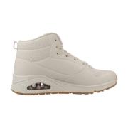 Hoge Stand Sneakers Skechers , Beige , Dames