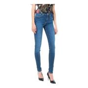 Blauwe Katoenen Skinny Jeans voor Vrouwen Tommy Hilfiger , Blue , Dame...