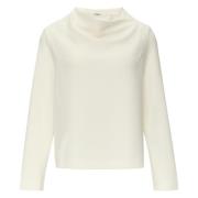 Sweatshirt met watervalhals s.Oliver , Beige , Dames