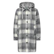 Lang overshirt met capuchon en zakken Cecil , Gray , Dames