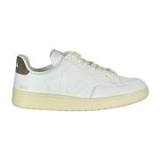 Leren Sneakers met Ronde Neus Veja , White , Dames