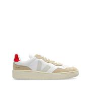 Beige/Witte Leren Sneakers Veja , White , Dames