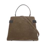 Bruine Suède Lederen Schoudertas Brunello Cucinelli , Brown , Dames