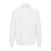 Witte Sweater Collectie Kiton , White , Heren