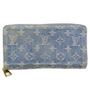 Pre-owned Denim wallets Louis Vuitton Vintage , Blue , Dames